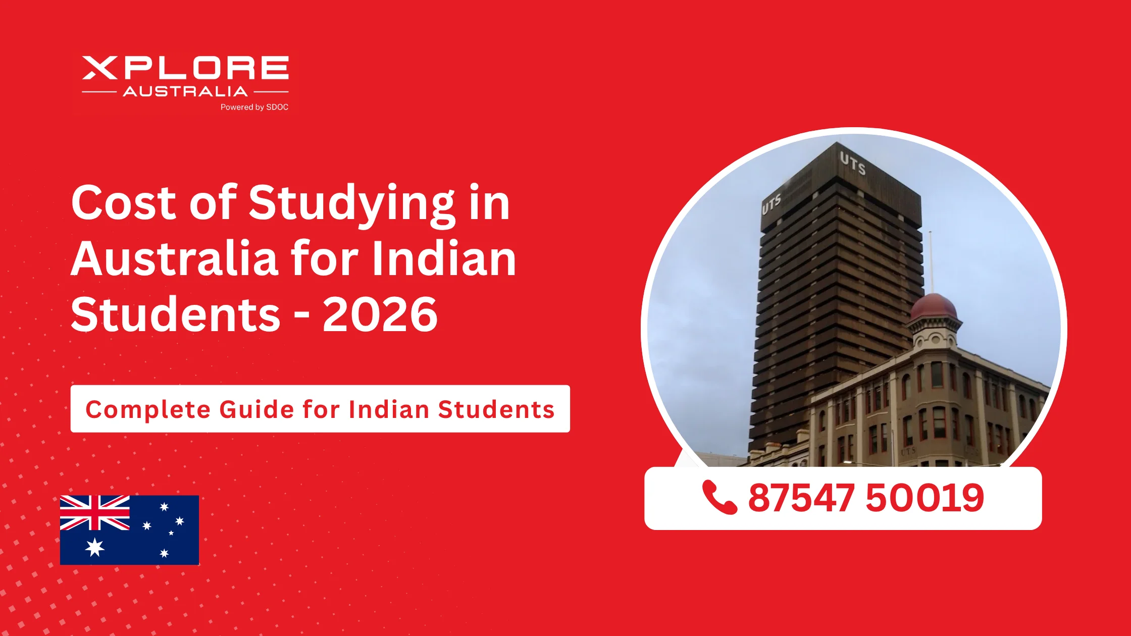 Indian student calculating tuition fees and living expenses for studying in Australia in 2026