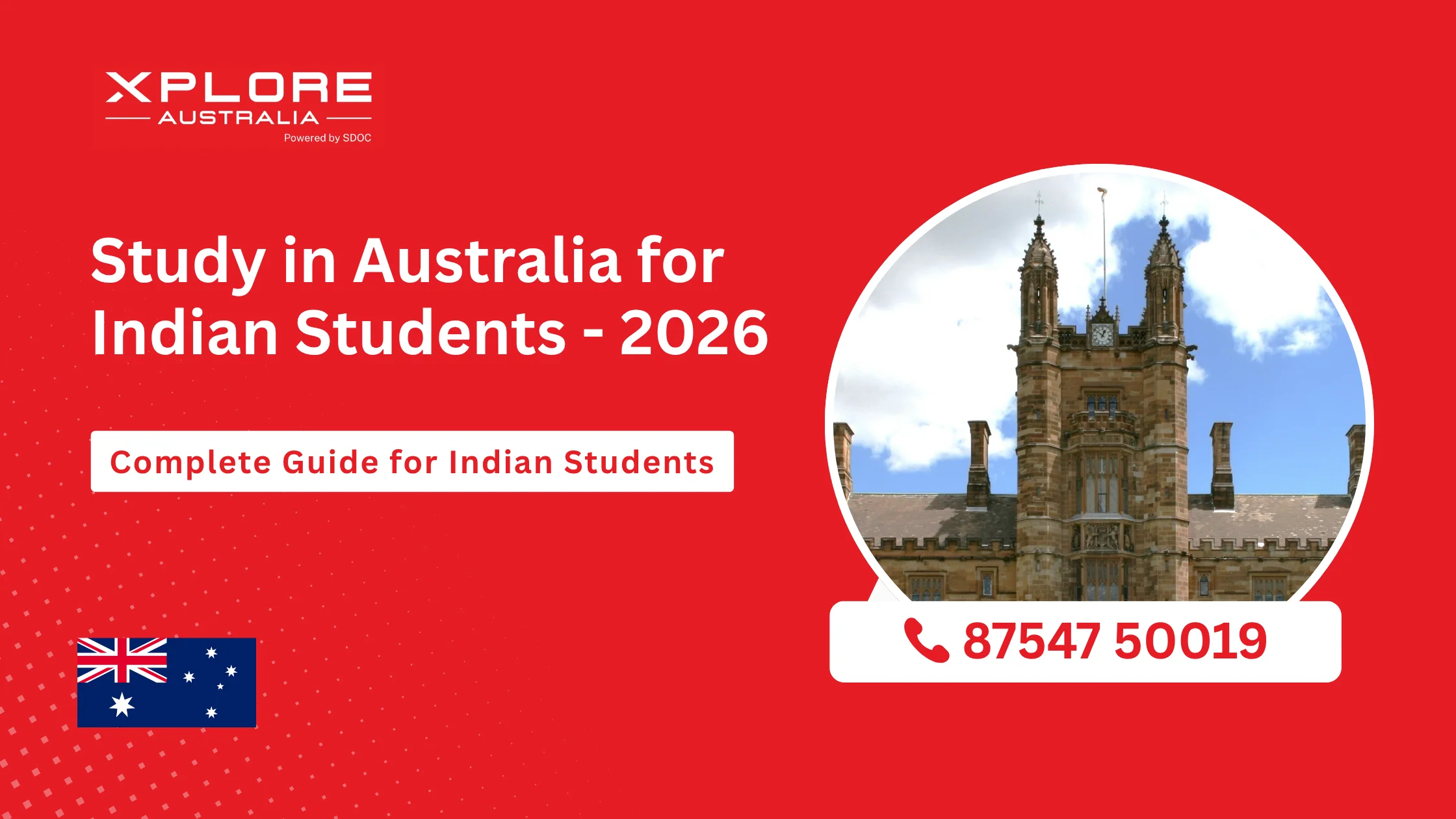 Study in Australia for Indian Students guide covering universities, fees, scholarships, visa, jobs, and PR pathways